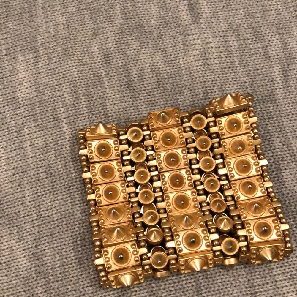 Women’s Vintage Stretchy Gold Cuff